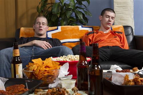 Football fans binge eating after super bowl loss