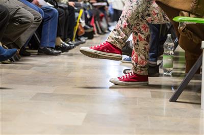 Photo of crowded waiting room