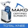 Mako Robotic Surgery Certified Orthopedic Surgeon Total Knee Replacement Badge SA